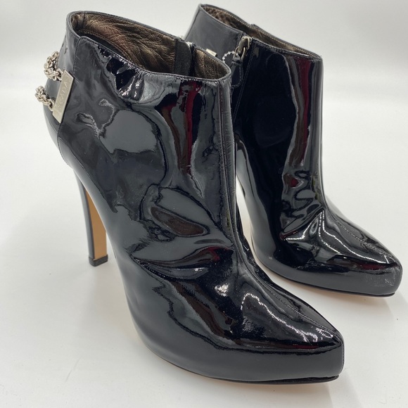Escada. Black patent leather booties. Size 40 - Picture 2 of 9
